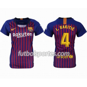 Camisetas FC Barcelona RAKITIC 4 Mujer Primera Equipacion 2018/2019